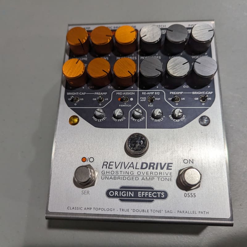 used 2010s Origin Effects RevivalDRIVE Ghosting Overdrive Silver/Or... - Effect Pedal