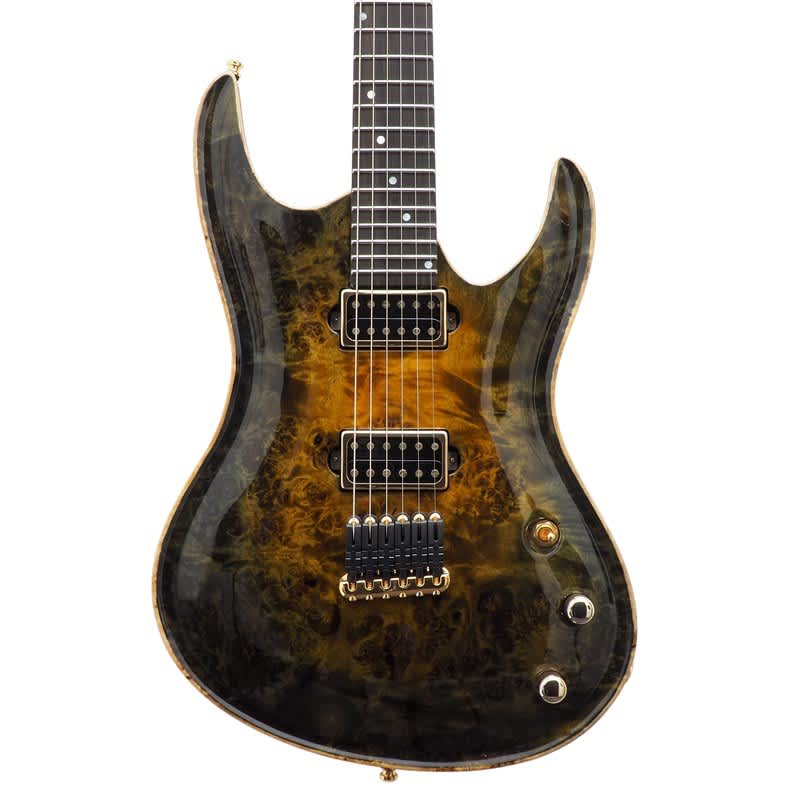 Valenti Valenti Nebula, Carved Poplar Burl Top, Gold/Black Bur... - £3499.17 new Guitar