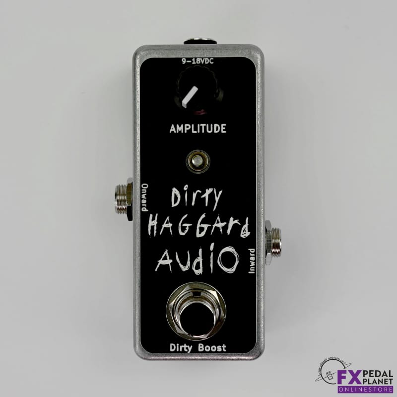 new 2023 Dirty Haggard Audio Dirty Boost Metal Black Faceplate - Effect Pedal