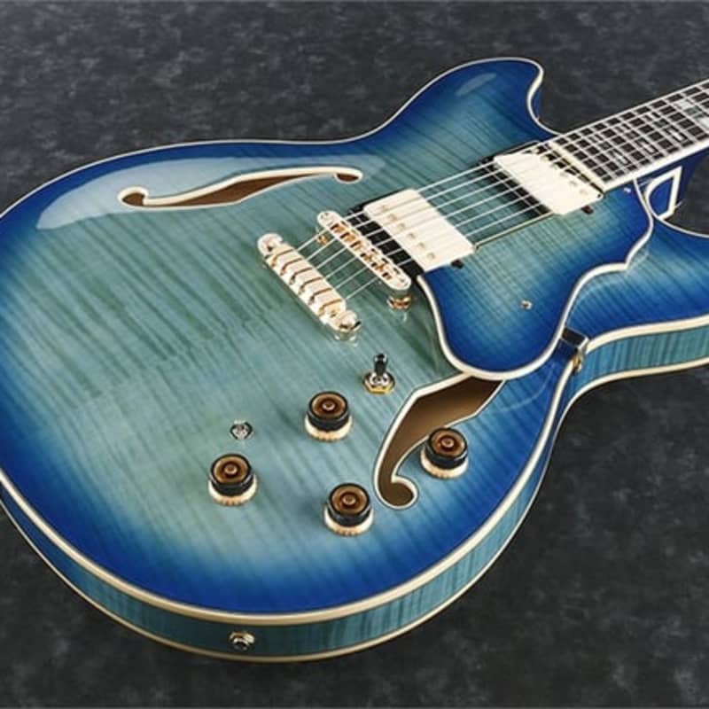 2013-2021 Ibanez AS 153 Jet Blue Burst - £650 used Guitar