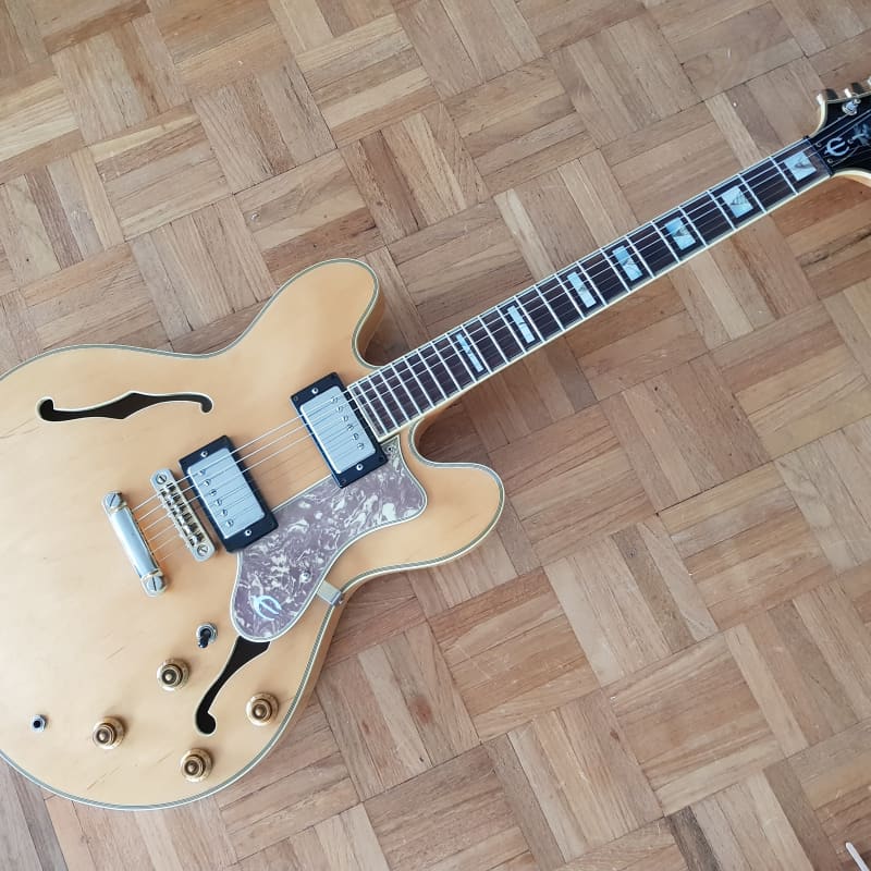 1988 Epiphone Sheraton with Epiphone By Gibson Inlay Natural - £949.99 used Guitar