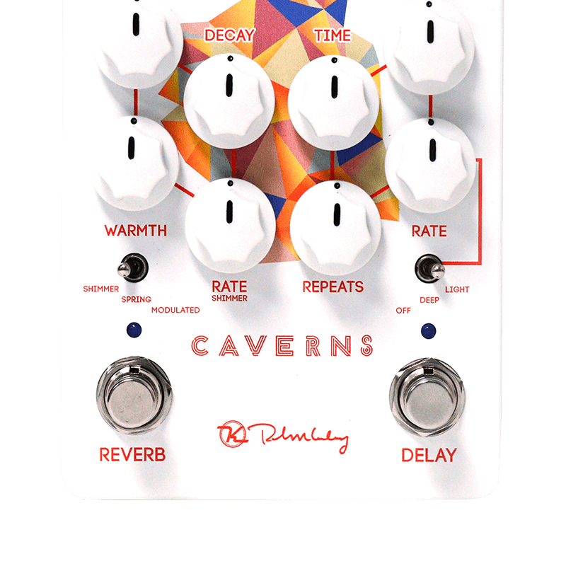 new Keeley Caverns Reverb / Delay V2 White - Effect Pedal