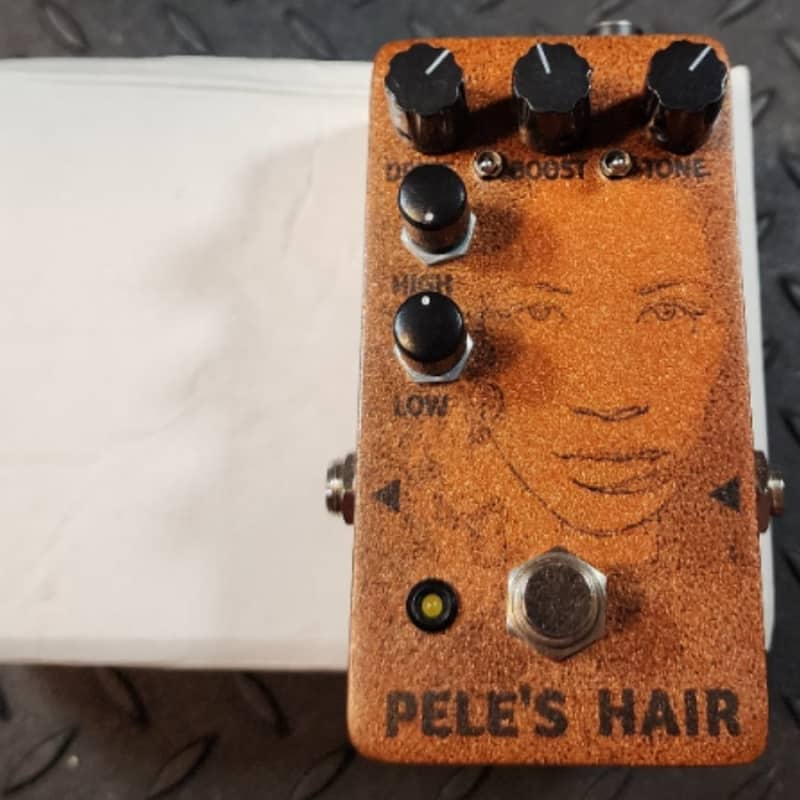 used 2020's Infinite Monkey Pedals Pele's Hair Overdrive Boost Brown - Effect Pedal