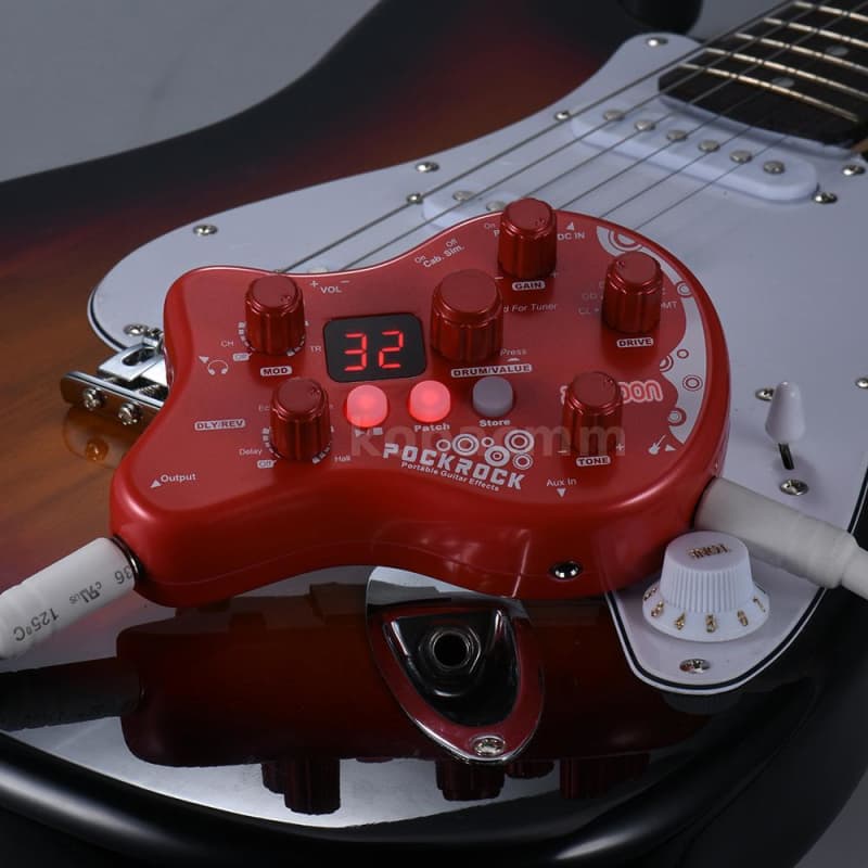 new 2023 ammoon Pockrock Red - Effect Pedal