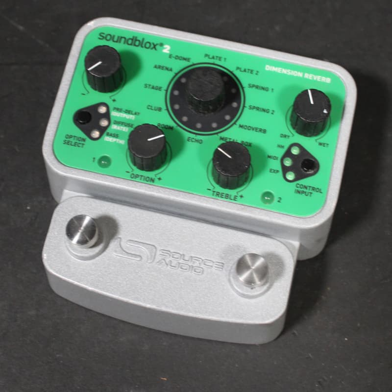 used 2010s Source Audio Soundblox 2 Dimension Reverb Green - Effect Pedal