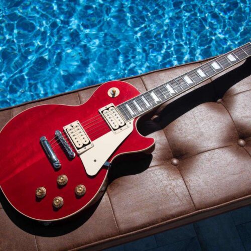 2022 Gibson Les Paul Classic Trans Red -         Les Paul