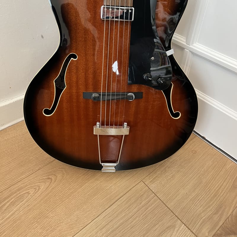 2005 Aria FA-50E Hollowbody Archtop Almond Burst (All Mahogany) - £320 used Guitar