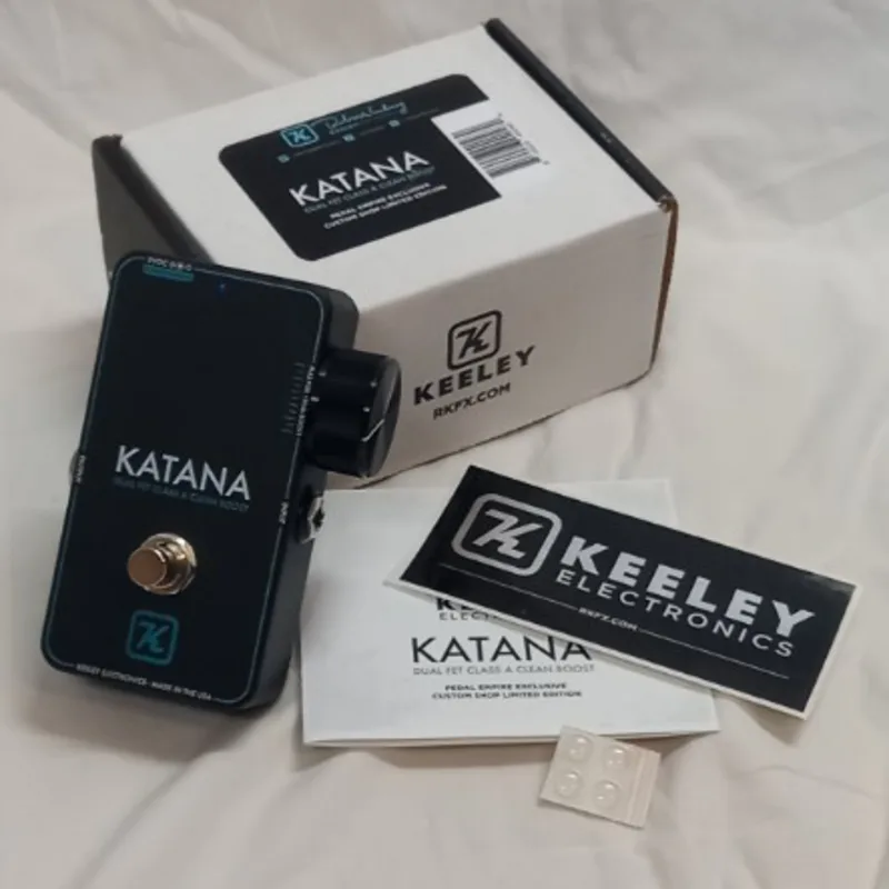 used 2010's Keeley Katana Clean Boost Black / Blue - Effect Pedal