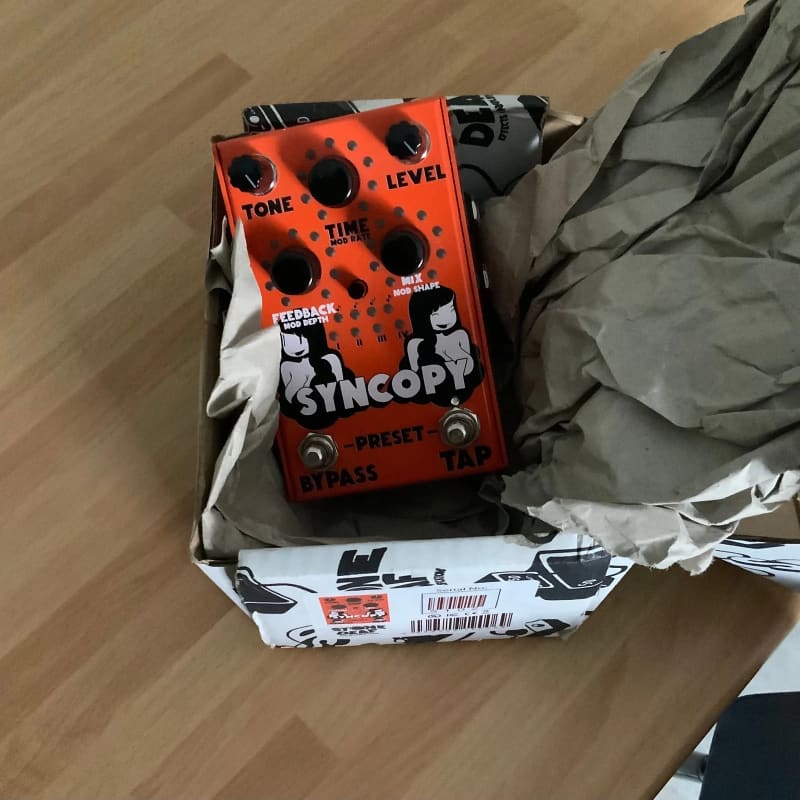 used 2018 Stone Deaf FX Syncopy Analog Delay Orange - Effect Pedal