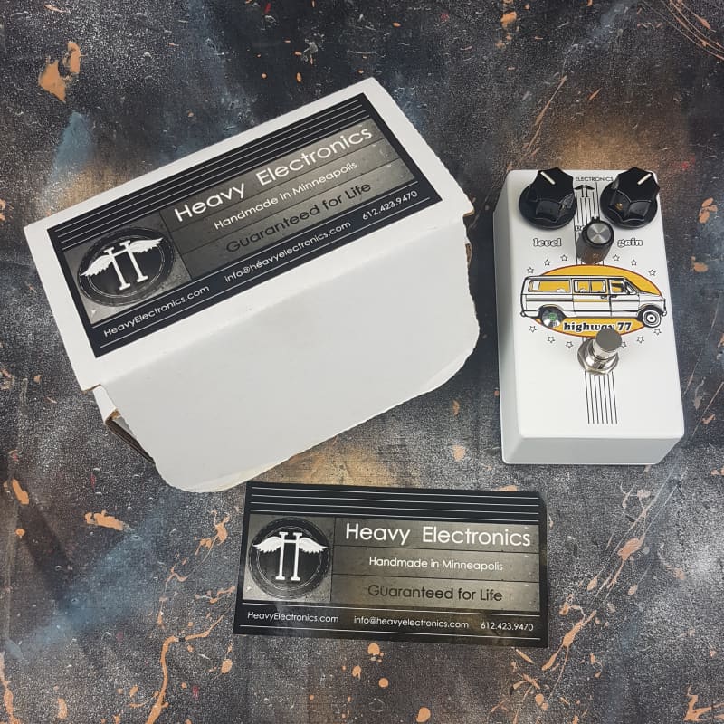 used 2010s Heavy Electronics Highway 77 Distortion White - Effect Pedal