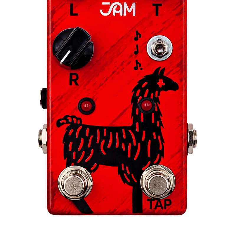 new 2022 JAM Pedals Delay Llama mk.3 Red / Black - Effect Pedal