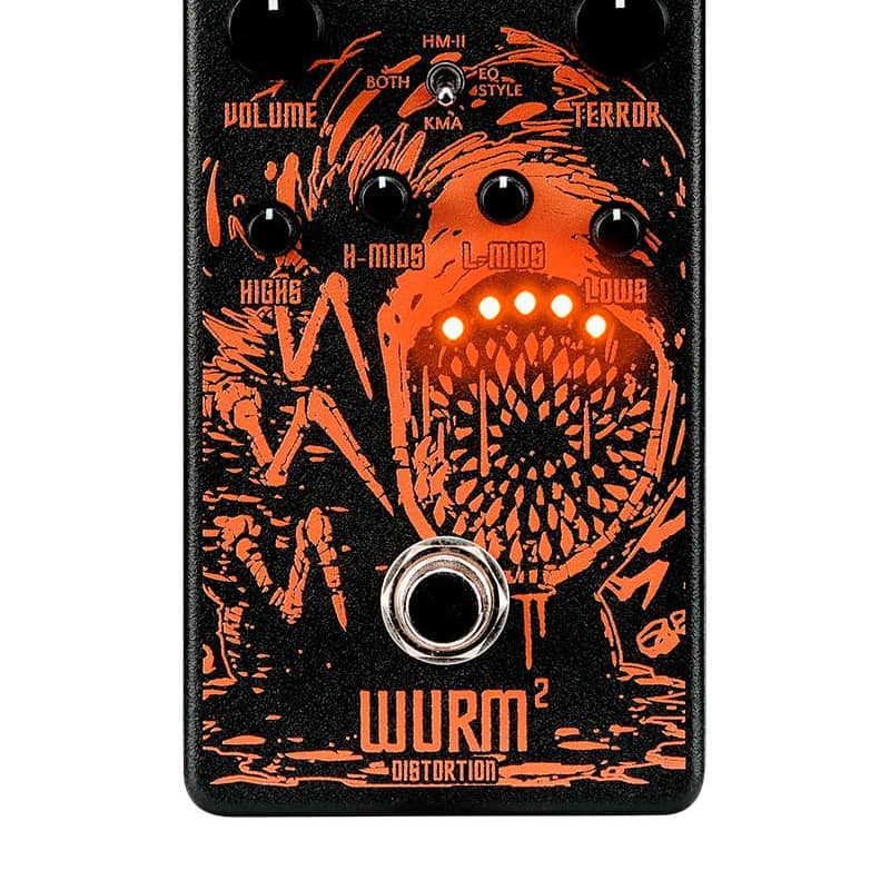 new KMA Audio Machines Wurm 2 Distortion Black / Orange - Effect Pedal