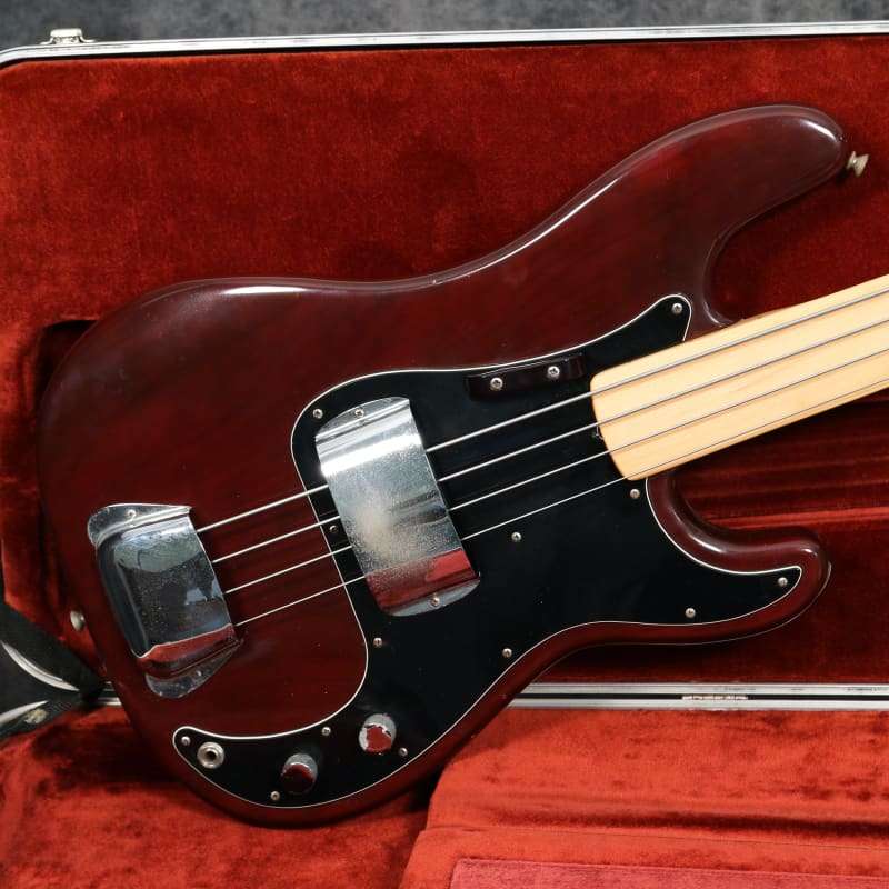 1978 Fender Precision Bass Fretless Wine Red –         Precision Bass