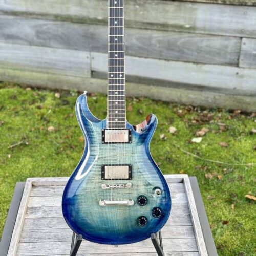 20's ESP Custom shop guitar one of a kind Flame maple jeans blue -       Custom Shop