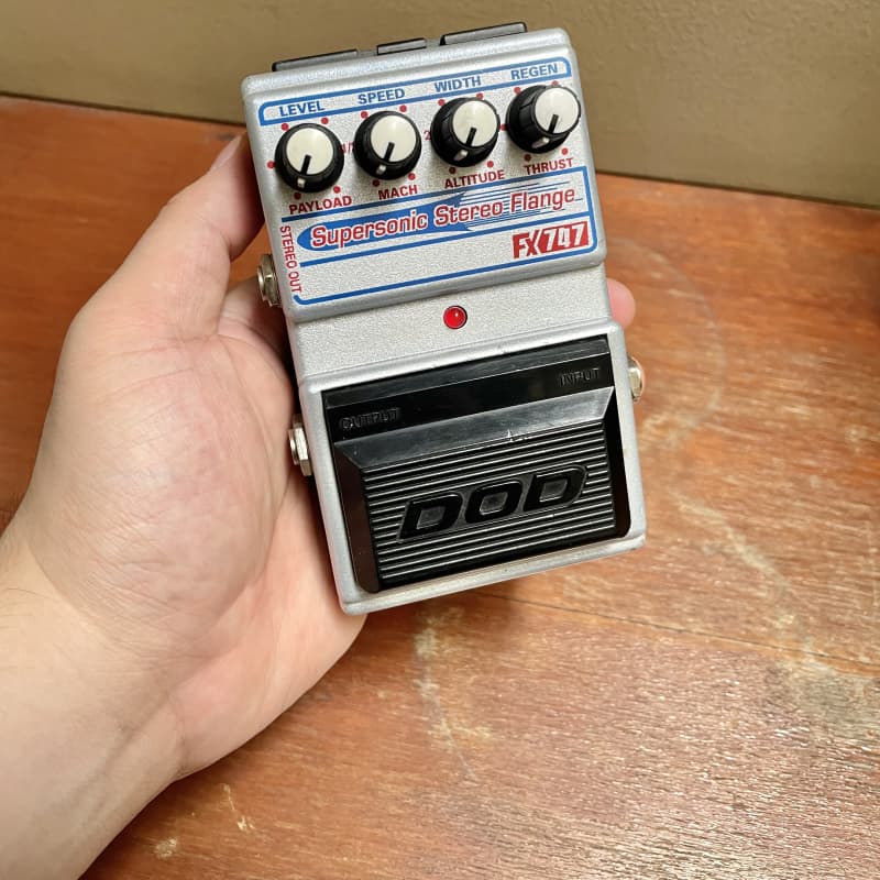 used 1990s DOD FX747 Supersonic Stereo Flange Silver - Effect Pedal