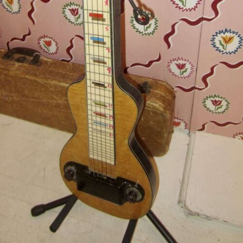 1959 Silvertone Deluxe Lap Steel Guitar Natural -         Vintage