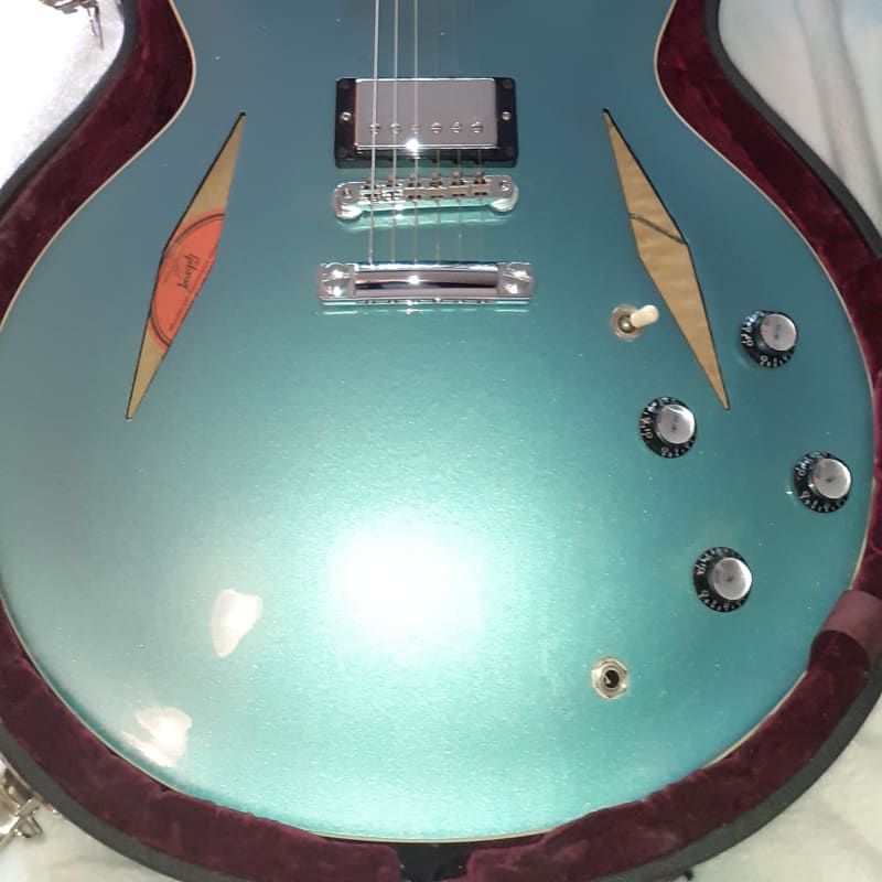 2008 Gibson DG-335 Pelham Blue - £16500 used Guitar