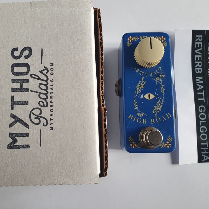 used 2018 Mythos Pedals High Road Mini Fuzz Blue – Effect Pedal