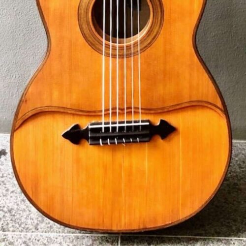 1935 (?) Lucien Gelas Double Top Classical Guitar Natural / Brown -        Classical Guitar