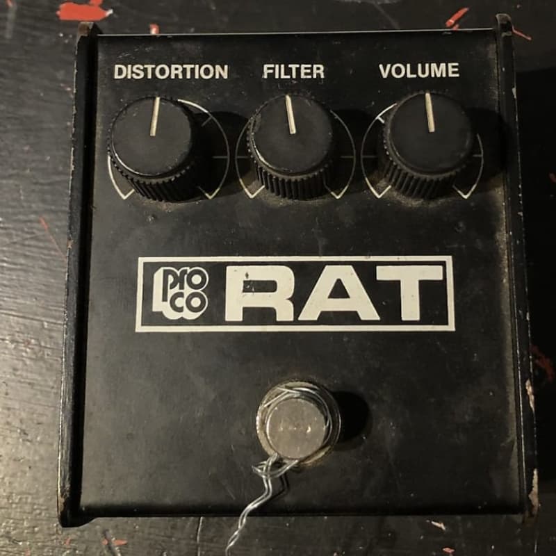 used 1986 ProCo Rat Black with Black Lettering - Effect Pedal