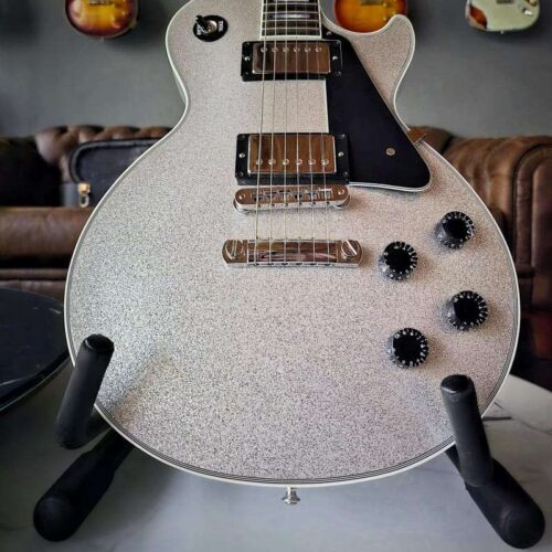 2021 Gibson Les paul Custom M2M Silver Sparkle -         Les Paul