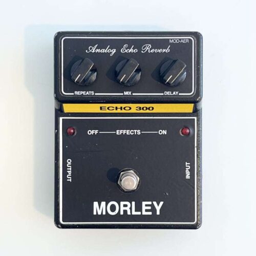 used 1983 Morley Echo 300 MOD-AER Analog Echo Reverb Black / Yellow - Effect Pedal