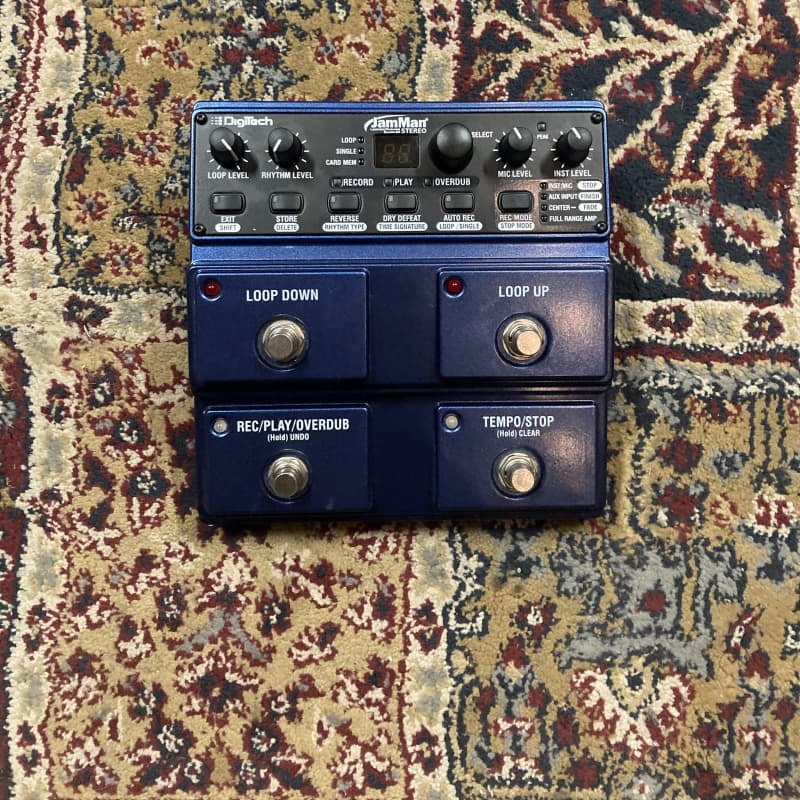 used 2010s DigiTech JML2 JamMan Stereo Blue - Effect Pedal