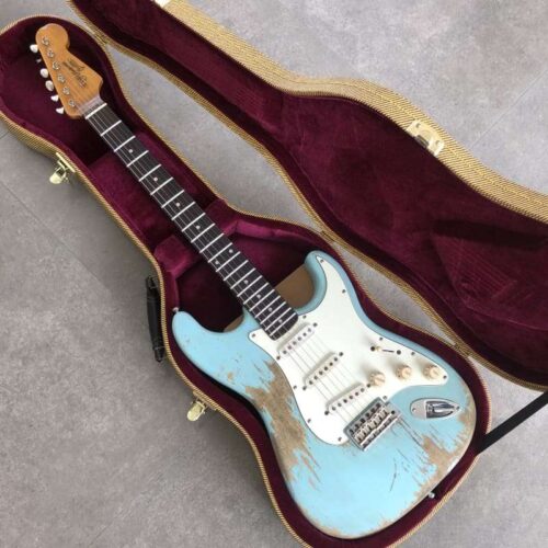 Rittenhouse Stratocaster Sonic Blue Relic Rare Guitar Relic -        Stratocaster