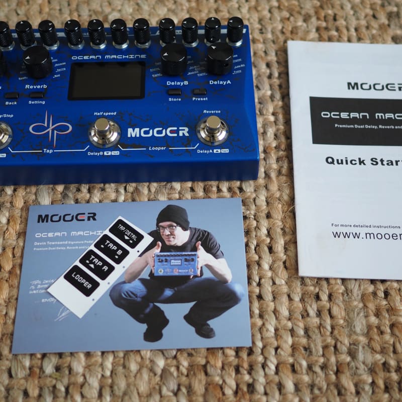 used 2010s Mooer Ocean Machine Blue - Effect Pedal