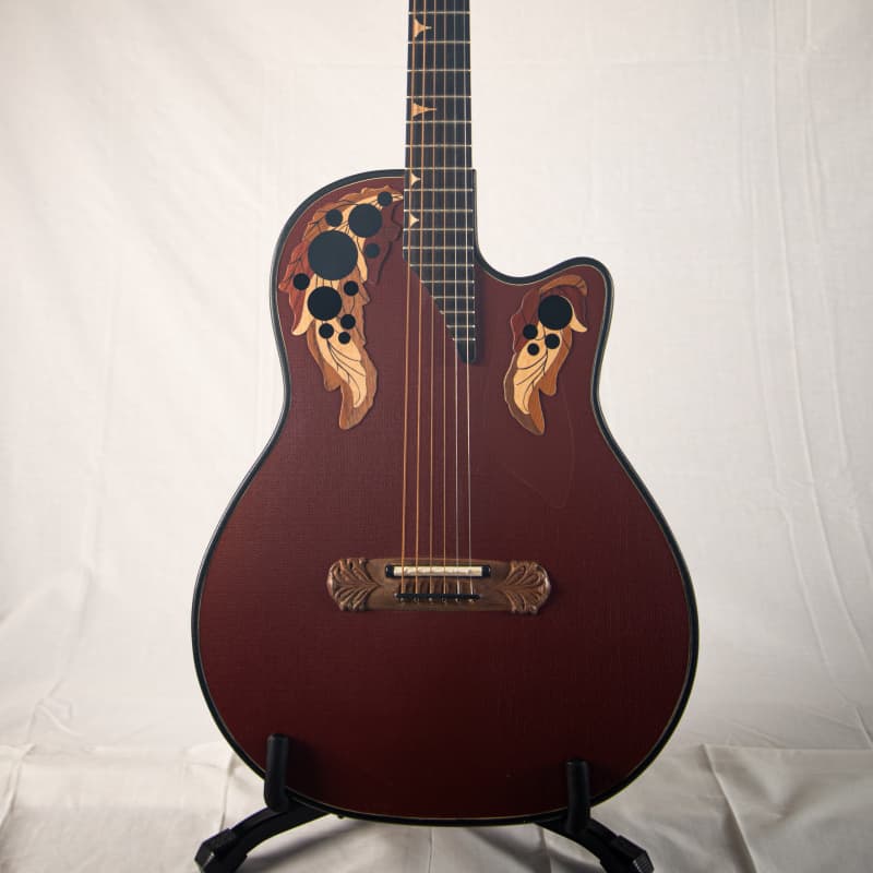 1996 Adamas Adamas Longneck (built for Preston Reed) Coral Red - £6500 used Guitar