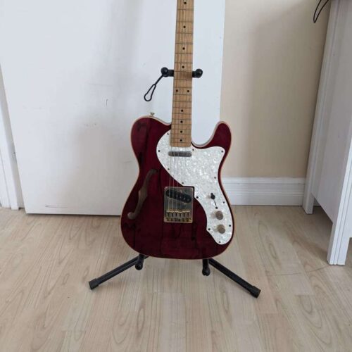 1996 - 1998 Squier Pro Tone Telecaster Thinline Crimson Red Tr... -        Telecaster