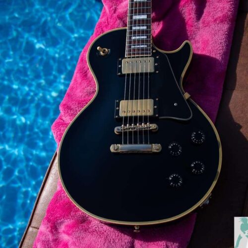 1990 Orville by Gibson LPC-75 Les Paul Custom Ebony -         Les Paul