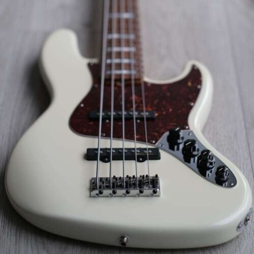 2007 Fender Custom Shop Jazz Bass V Olympic White -       Custom Shop