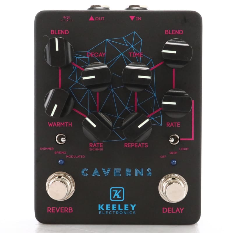 used Keeley Caverns V2 Limited Edition Black Black - Effect Pedal