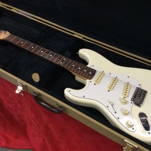 Mid 1980 s Fender Stratocaster Left Handed Olympic White Elect... -        Stratocaster