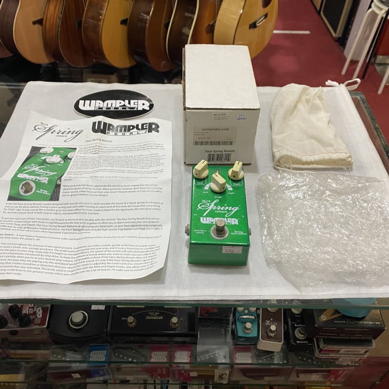 used Wampler Wampler Faux Spring Reverb Pedal Green - Effect Pedal