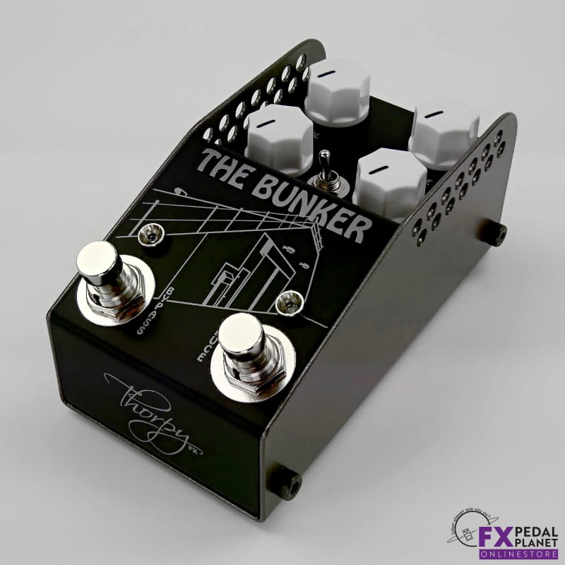 new 2023 ThorpyFX The Bunker Laser Cut black Anodised Aluminium En... - Effect Pedal