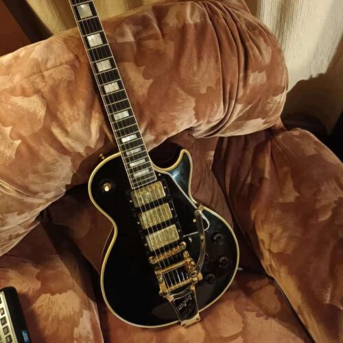 2021 Gibson Murphy Lab Black '57 Les Paul Custom with three pi... - £6000 used Guitar