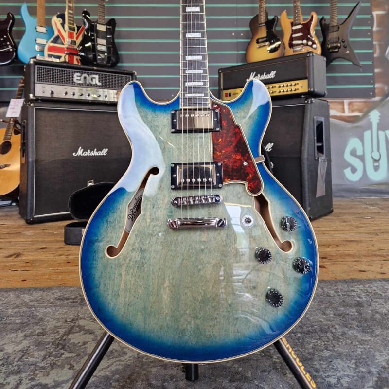 2022 D'Angelico Premier DC Boardwalk Blue Burst - £650 used Guitar