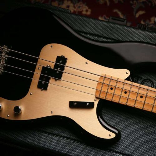 2023 Fender 50's Mexican Vintera Precision Bass Black -         Precision Bass