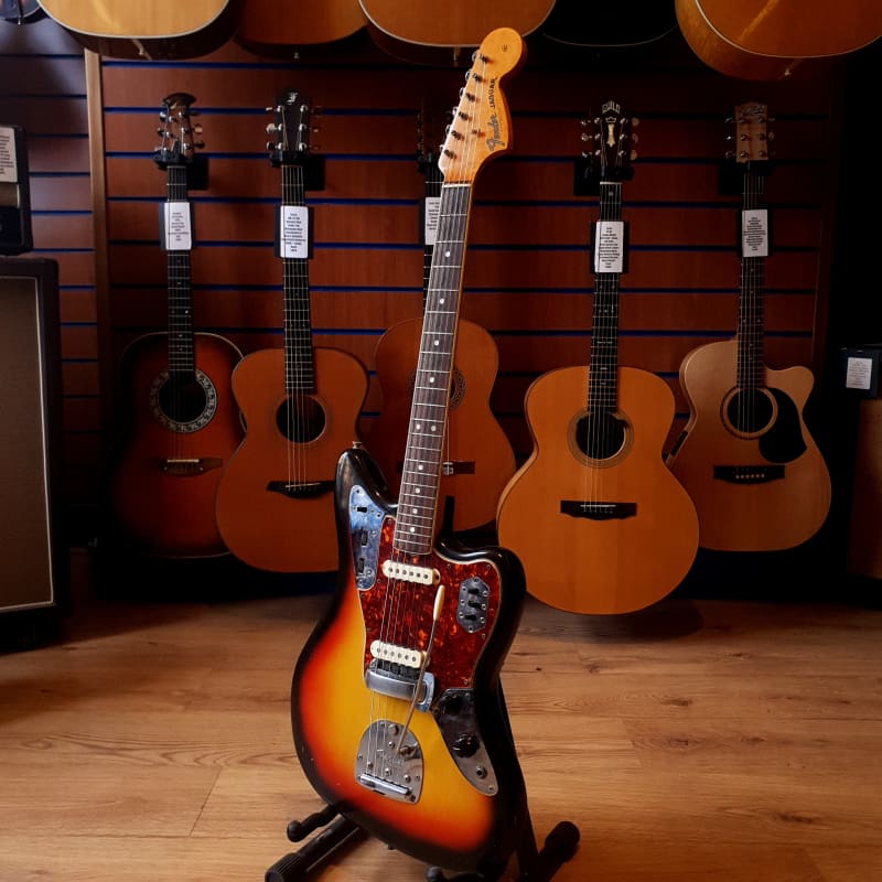 1966 Fender Jaguar with Rosewood Fretboard Sunburst - £7995 used Guitar