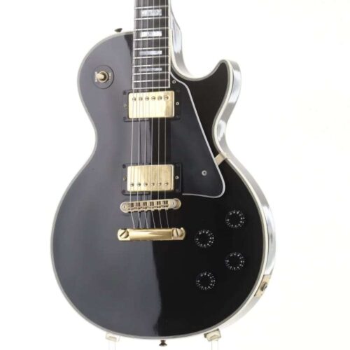 Gibson Les Paul Custom Ebony Gold Hardware [SN 02811567] appr... -         Les Paul