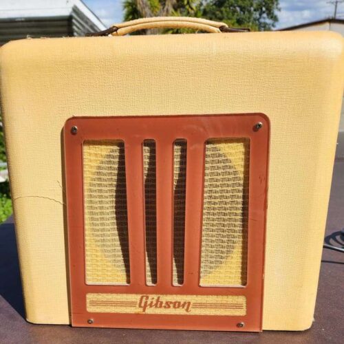 1948 - 1950 Gibson BR-9 10-Watt 1x8" Guitar Combo Ivory Leathe... -         Vintage Amplifier