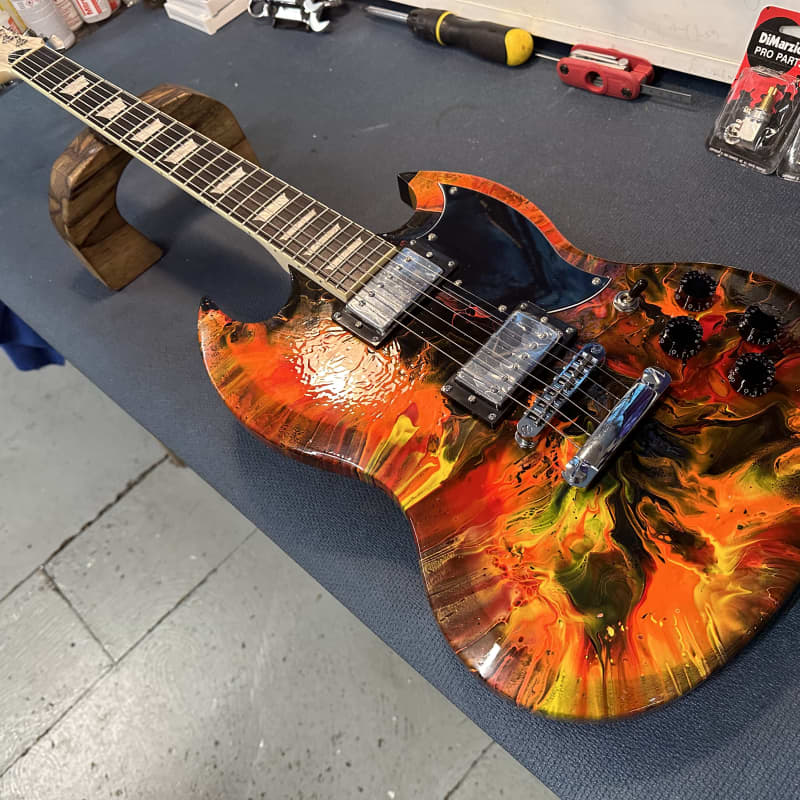 2023 Harley Benton SG Custom flame - £400 new Guitar