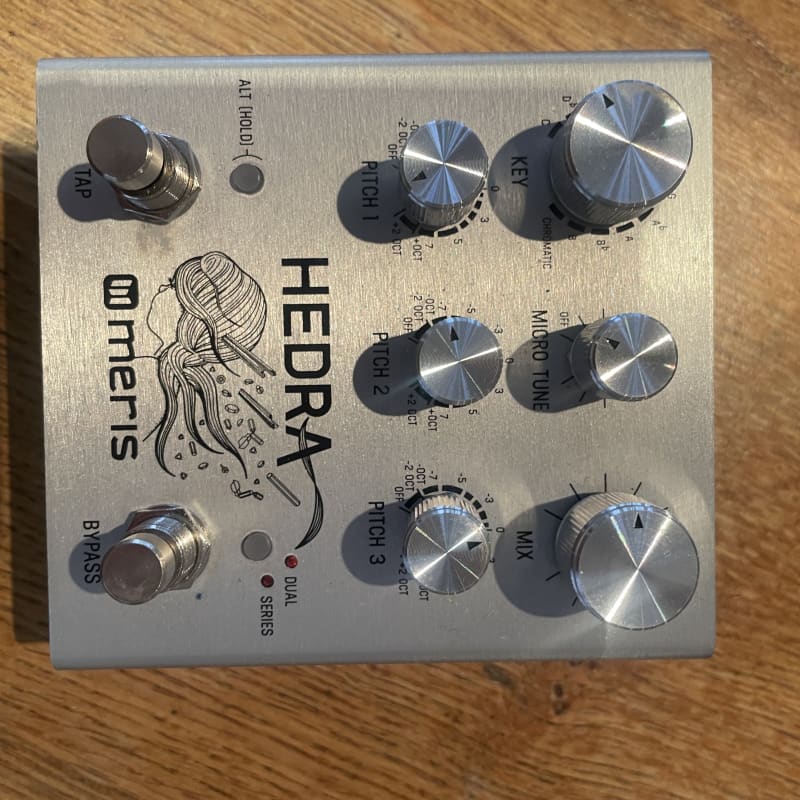 used 2019 Meris Hedra 3-Voice Rhythmic Pitch Shifter Silver - Effect Pedal