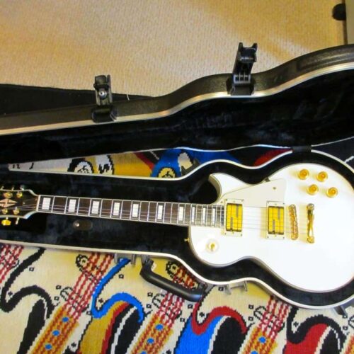 2012 Davison Mod Les Paul Style White -         Les Paul