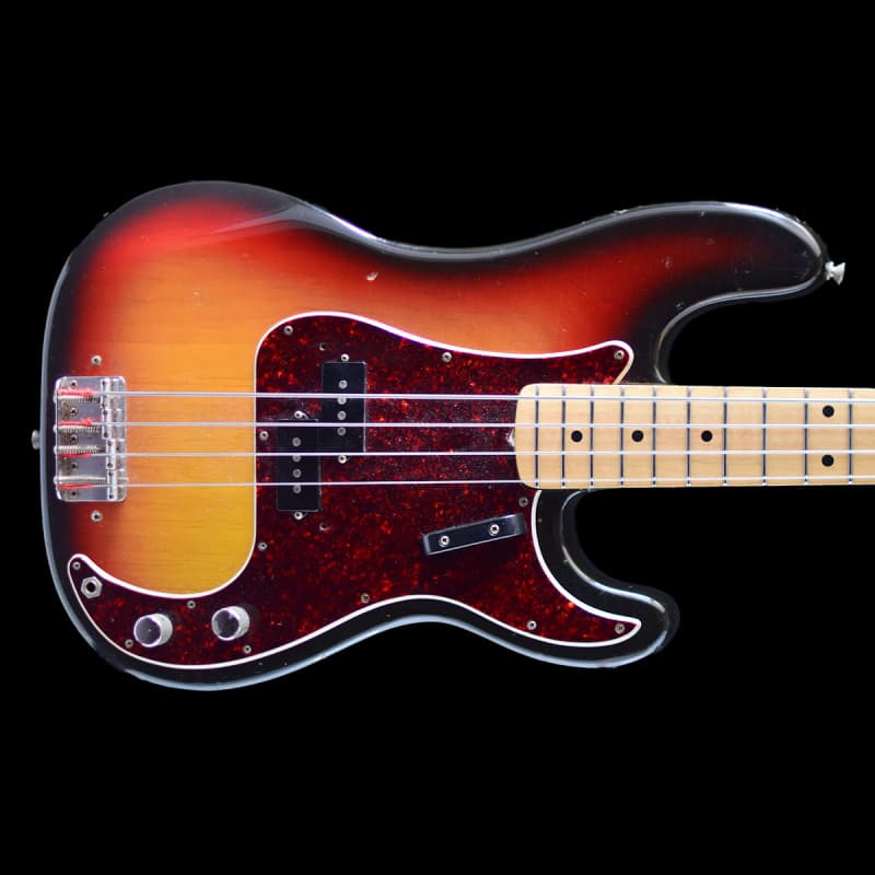 1972 Fender Precision Bass 3 Tone Sunburst – £3545 used Guitar