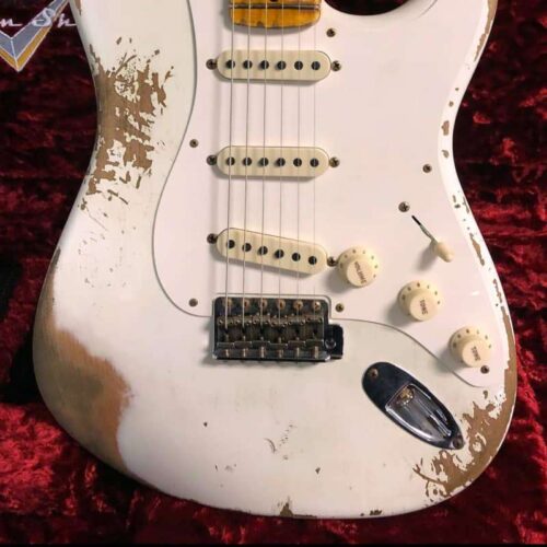 2021 Fender Custom Shop '57 Heavy Relic Stratocaster Olympic W... -       Custom Shop Stratocaster