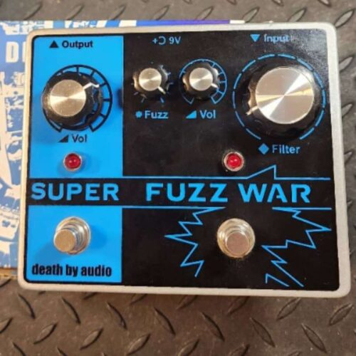 used 2017 Death By Audio Super Fuzz War Tremolo/Fuzz Black/Blue - Effect Pedal