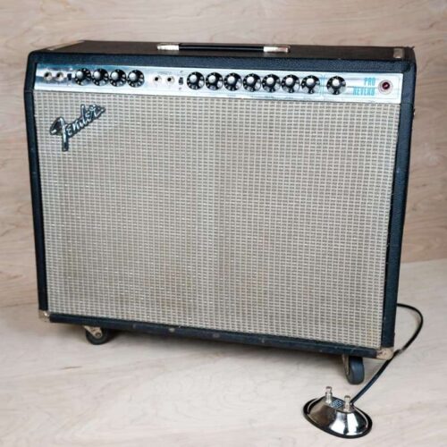 1977 Fender Pro Reverb 2-Channel 70-Watt 2x12" Guitar Combo Black -         Vintage Amplifier